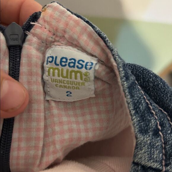 Pink and denim jumper dress - Picture 3 of 6